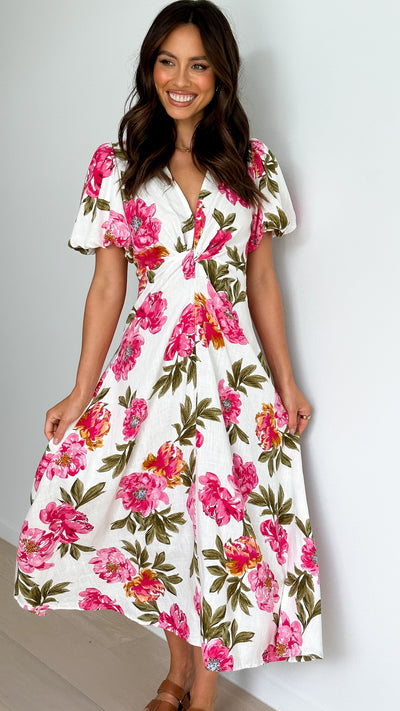 Load image into Gallery viewer, Blaire Midi Dress - Bonita Floral - Billy J
