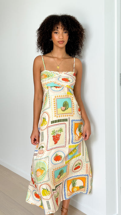 Load image into Gallery viewer, Agata Midi Dress - Agata Print
