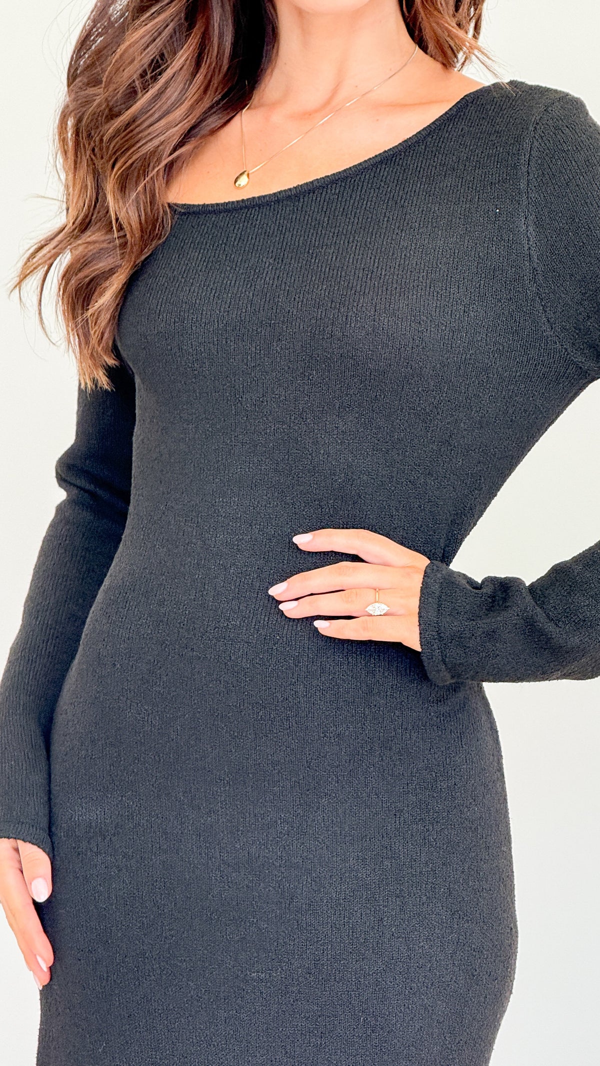 Soulina Knit Maxi Dress - Black - Buy Women's Maxi Dresses