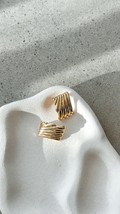 Load image into Gallery viewer, Rina Earrings - Gold
