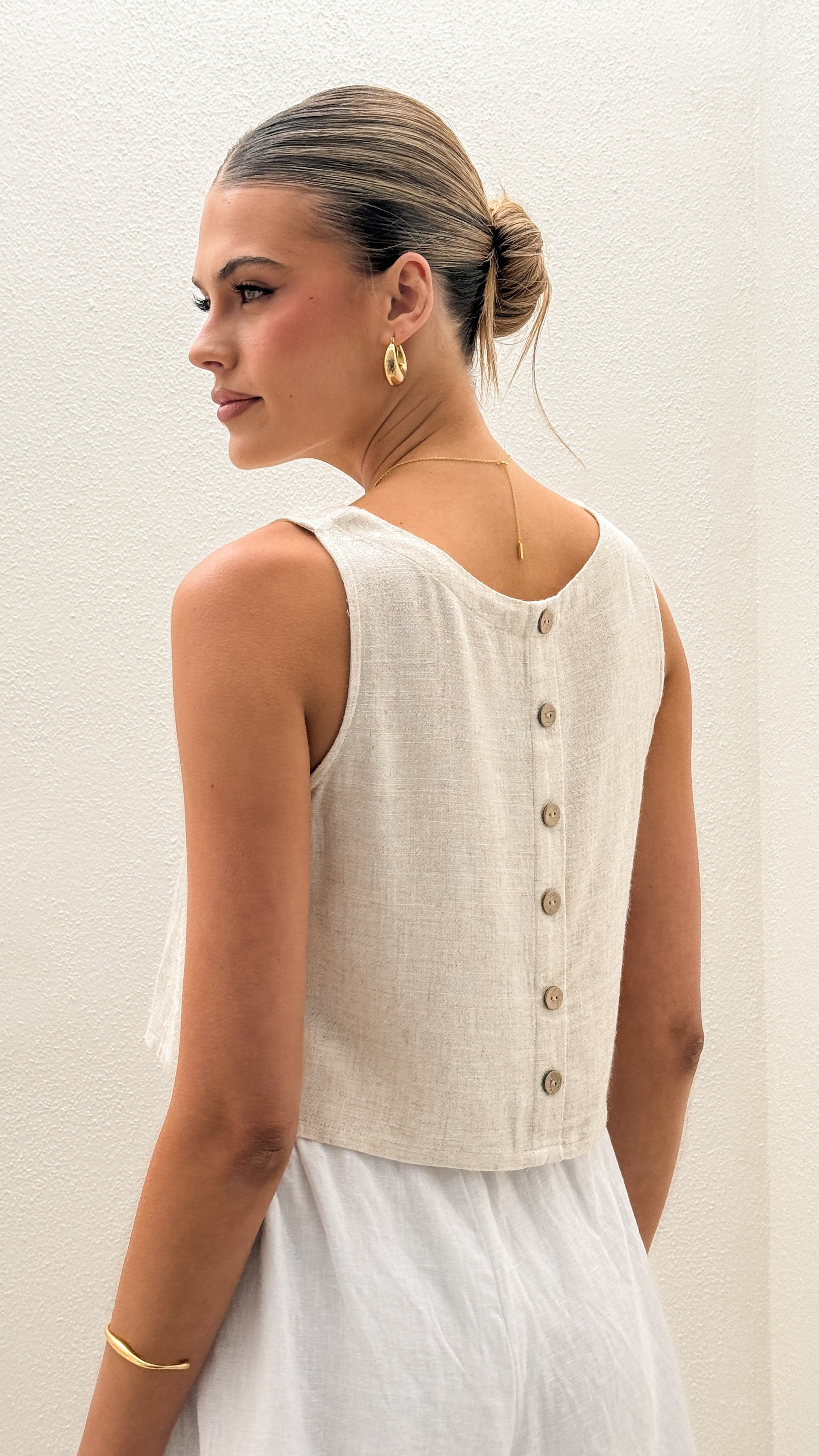Persephone Crop Top - Natural - Billy J