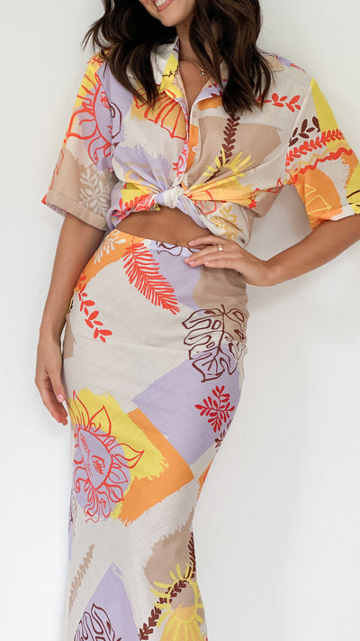 Load image into Gallery viewer, Palama Maxi Skirt - Palama Print
