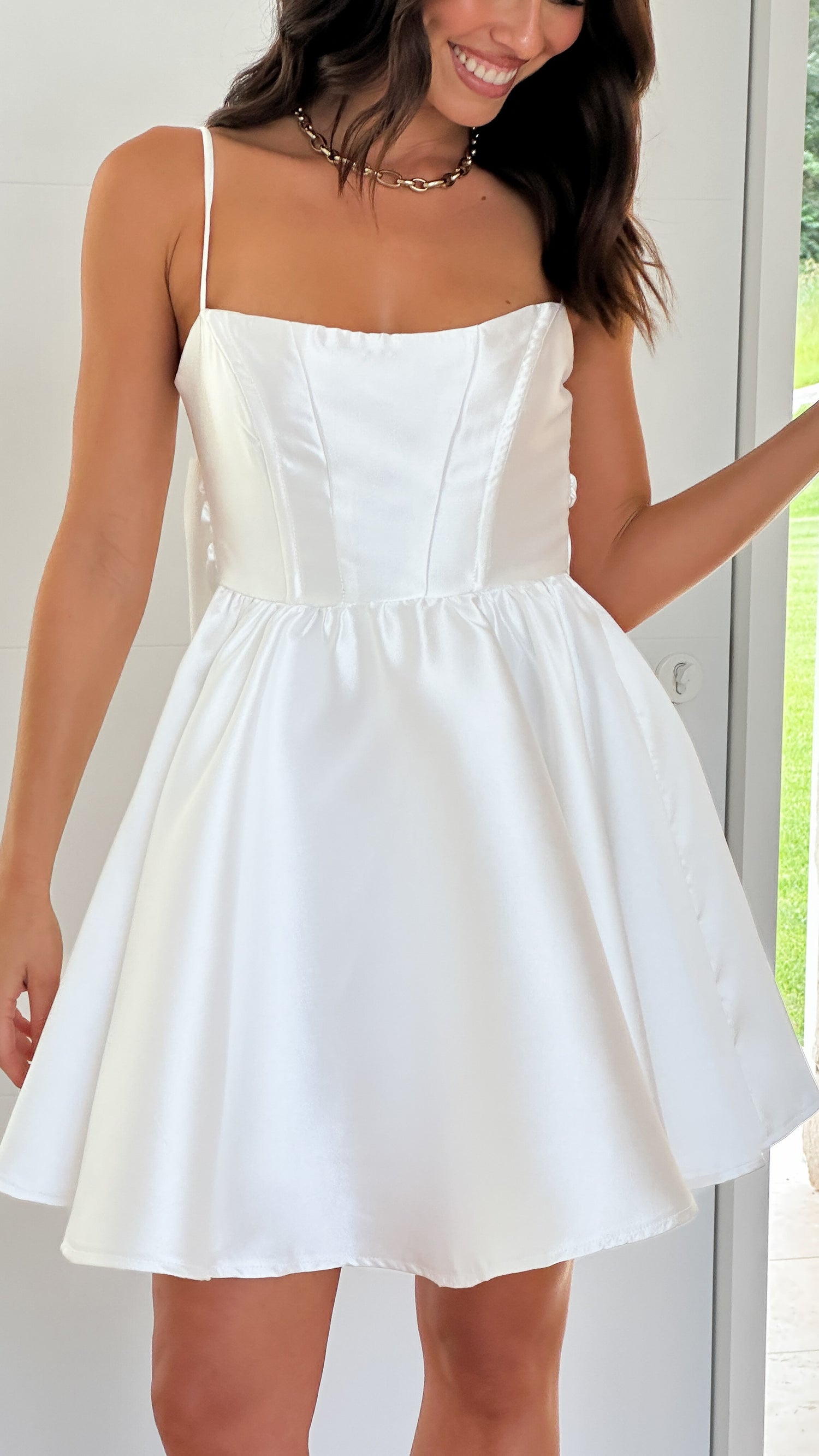 Ichiko Mini Dress - White - Billy J