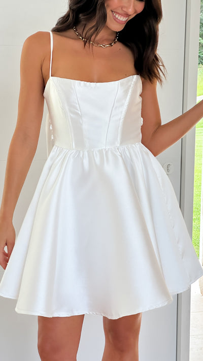 Load image into Gallery viewer, Ichiko Mini Dress - White
