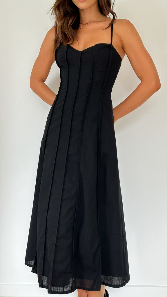 Ilenna Midi Dress - Black