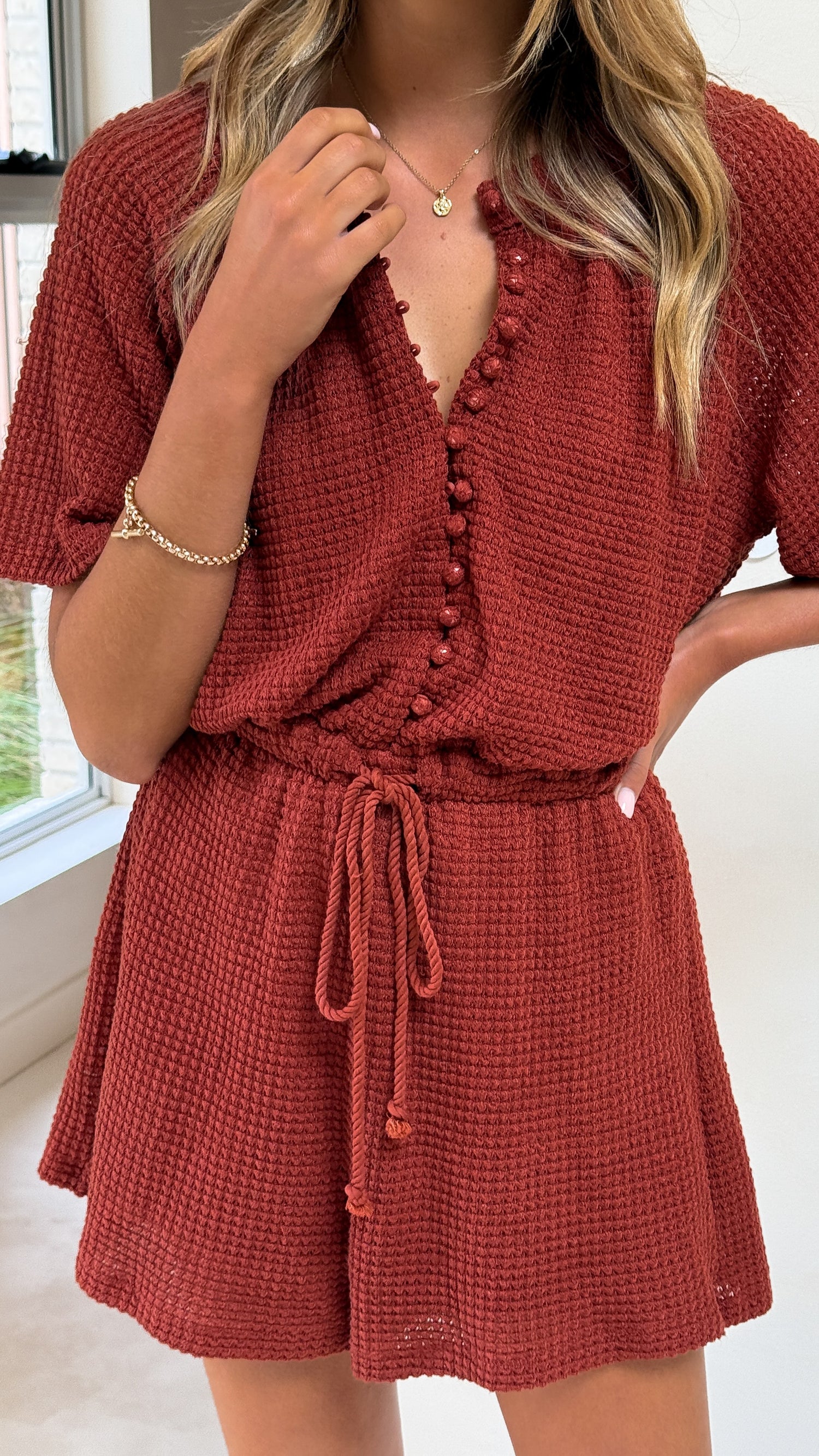 Loula Playsuit - Rust - Billy J