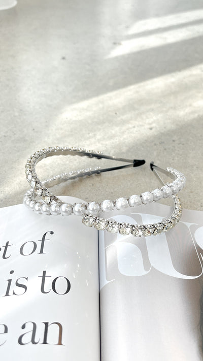 Load image into Gallery viewer, Daley Headband - Pearl
