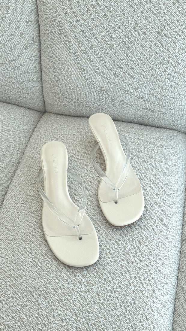 Vergie Wedge - Clear/Bone - Billy J