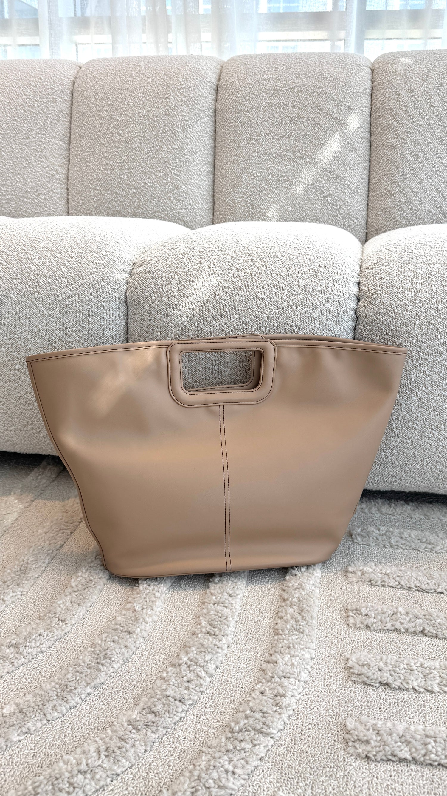 Stitched Tote Bag - Nude - Billy J