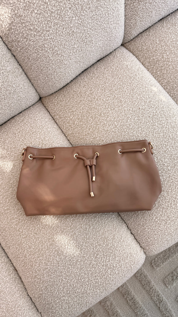 Scout Gathered Handbag - Mocha - Billy J