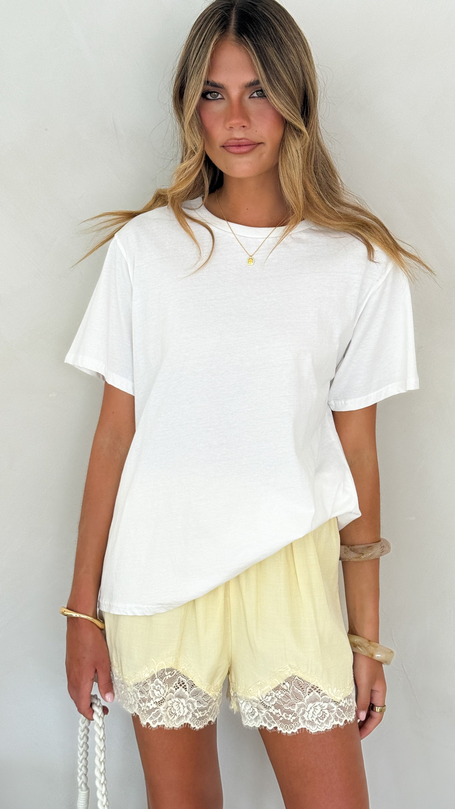 Makoa Lace Shorts - Yellow - Billy J