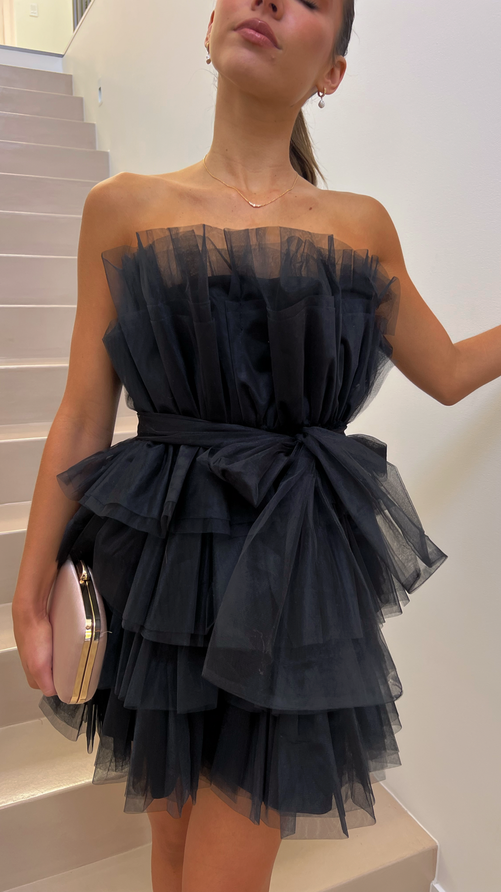 Carrie Mini Dress - Black