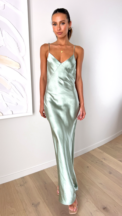 Load image into Gallery viewer, Gisella Maxi Dress - Sage - Billy J
