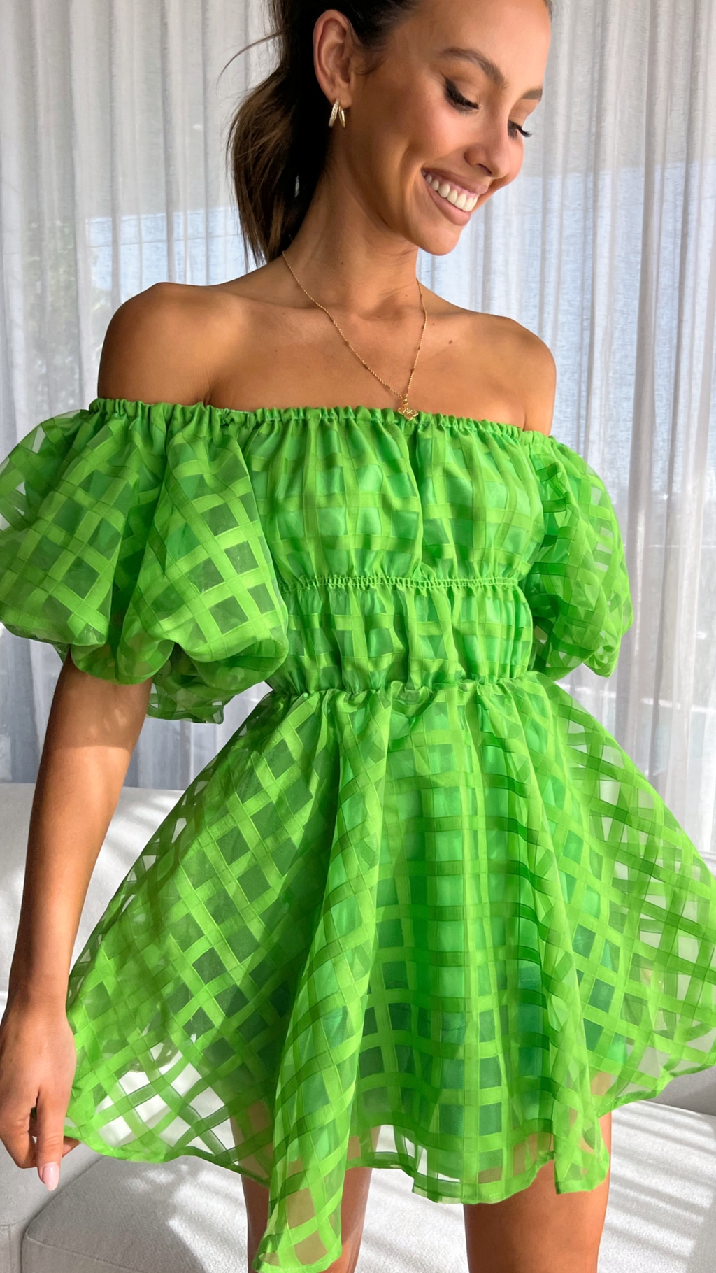 Malery Mini Dress - Green
