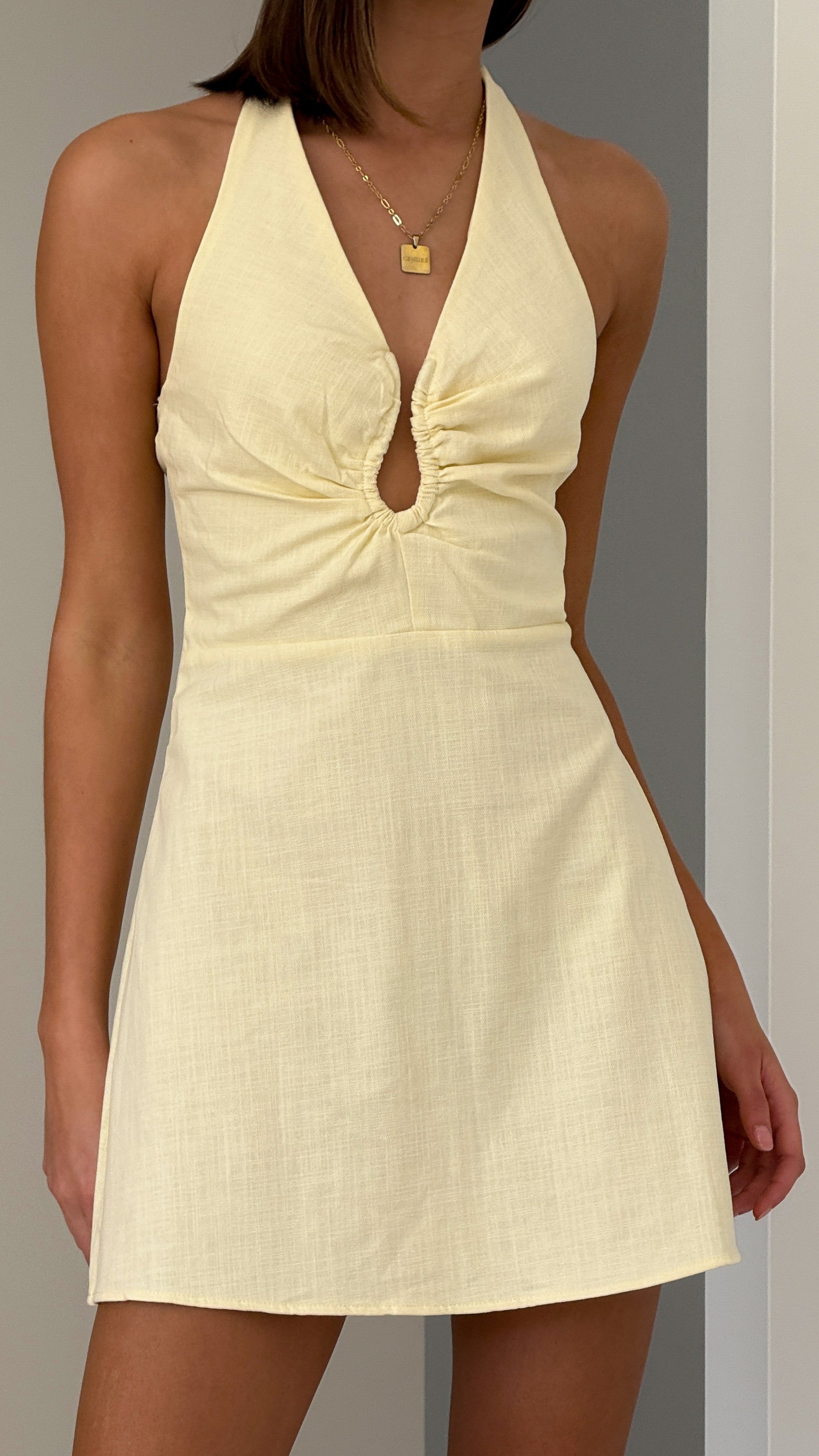Tarlie Mini Dress - Yellow - Billy J