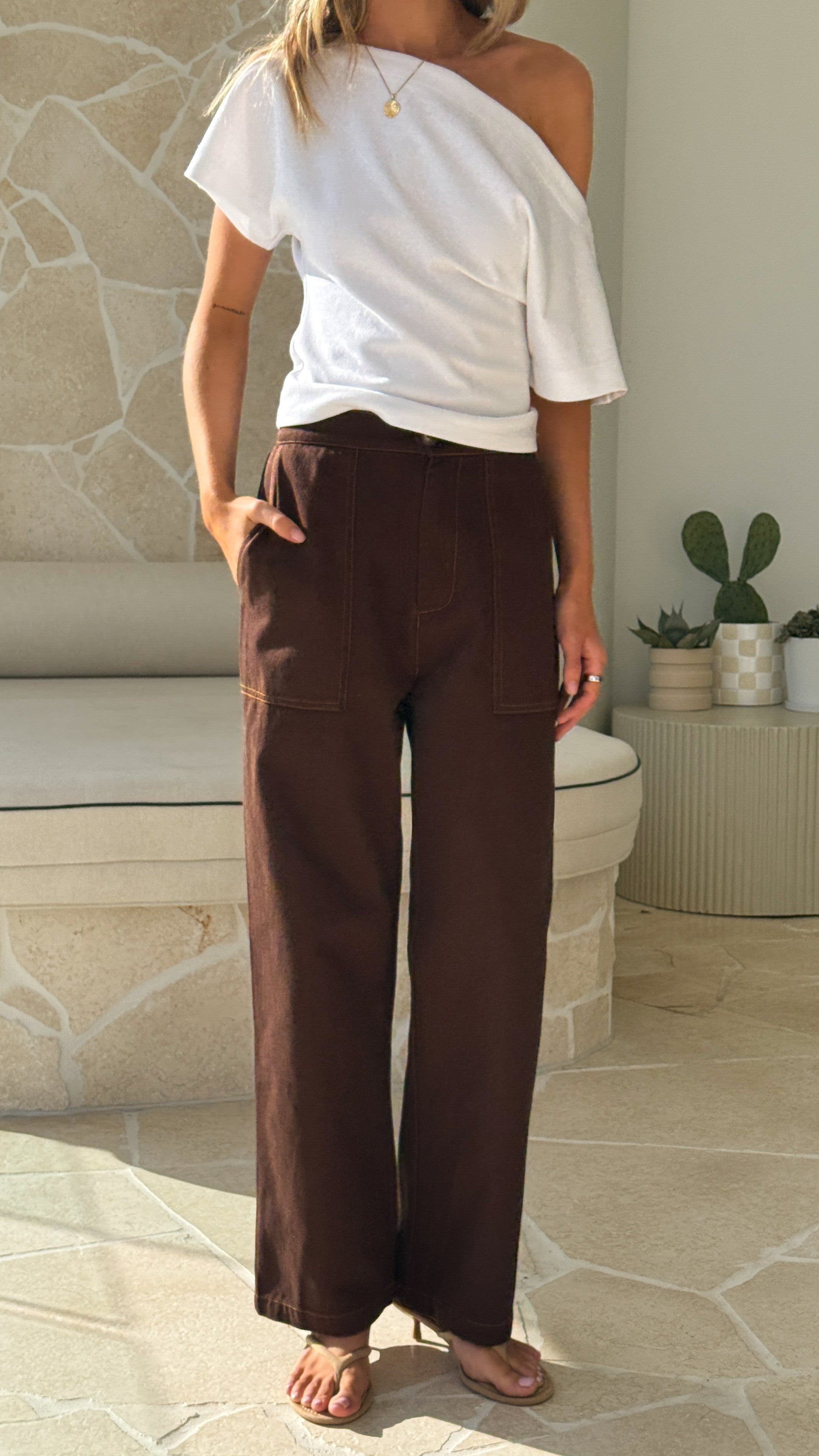 Amy Pants - Chocolate Denim - Billy J