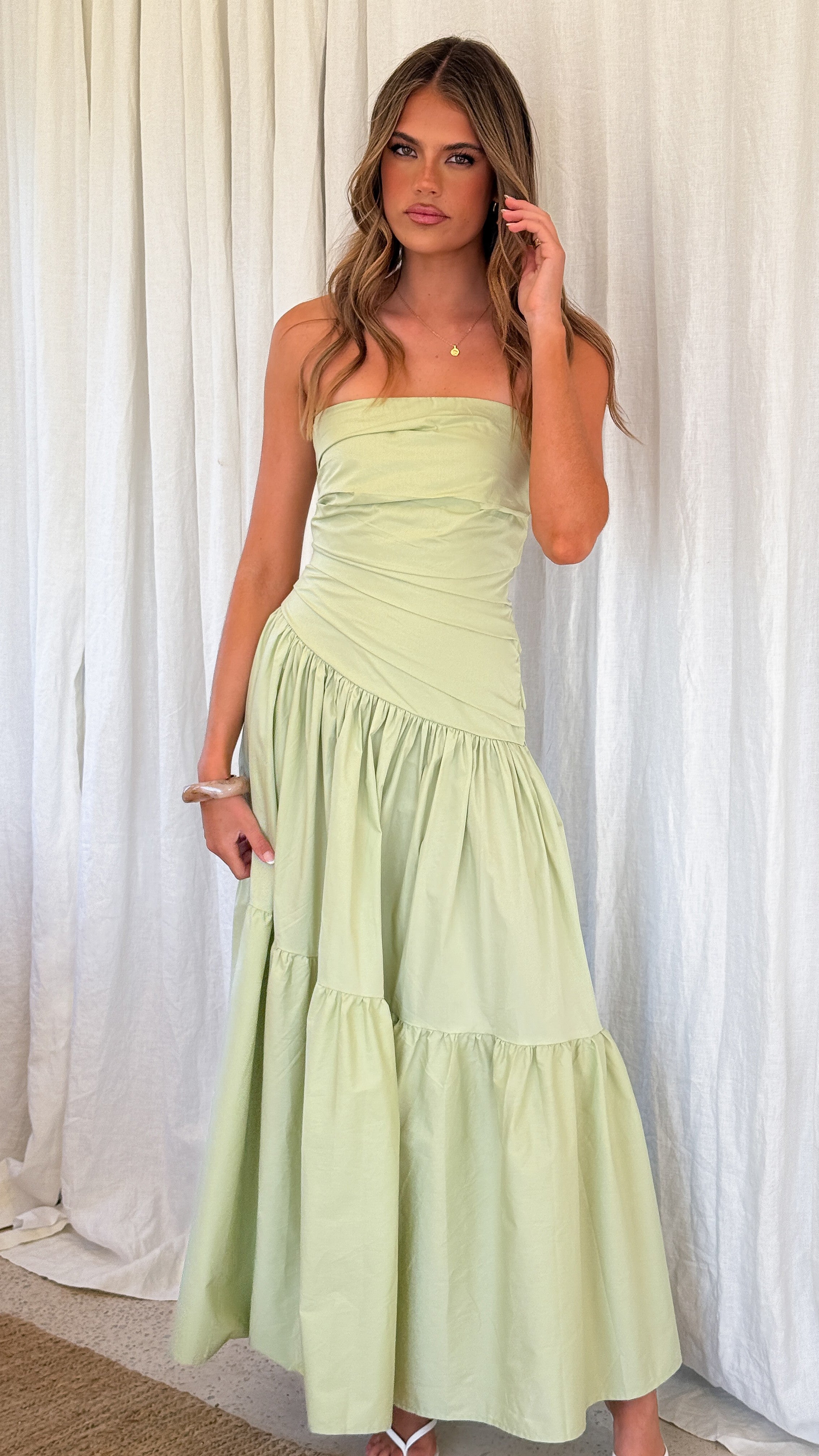 Lola Maxi Dress - Sage - Billy J