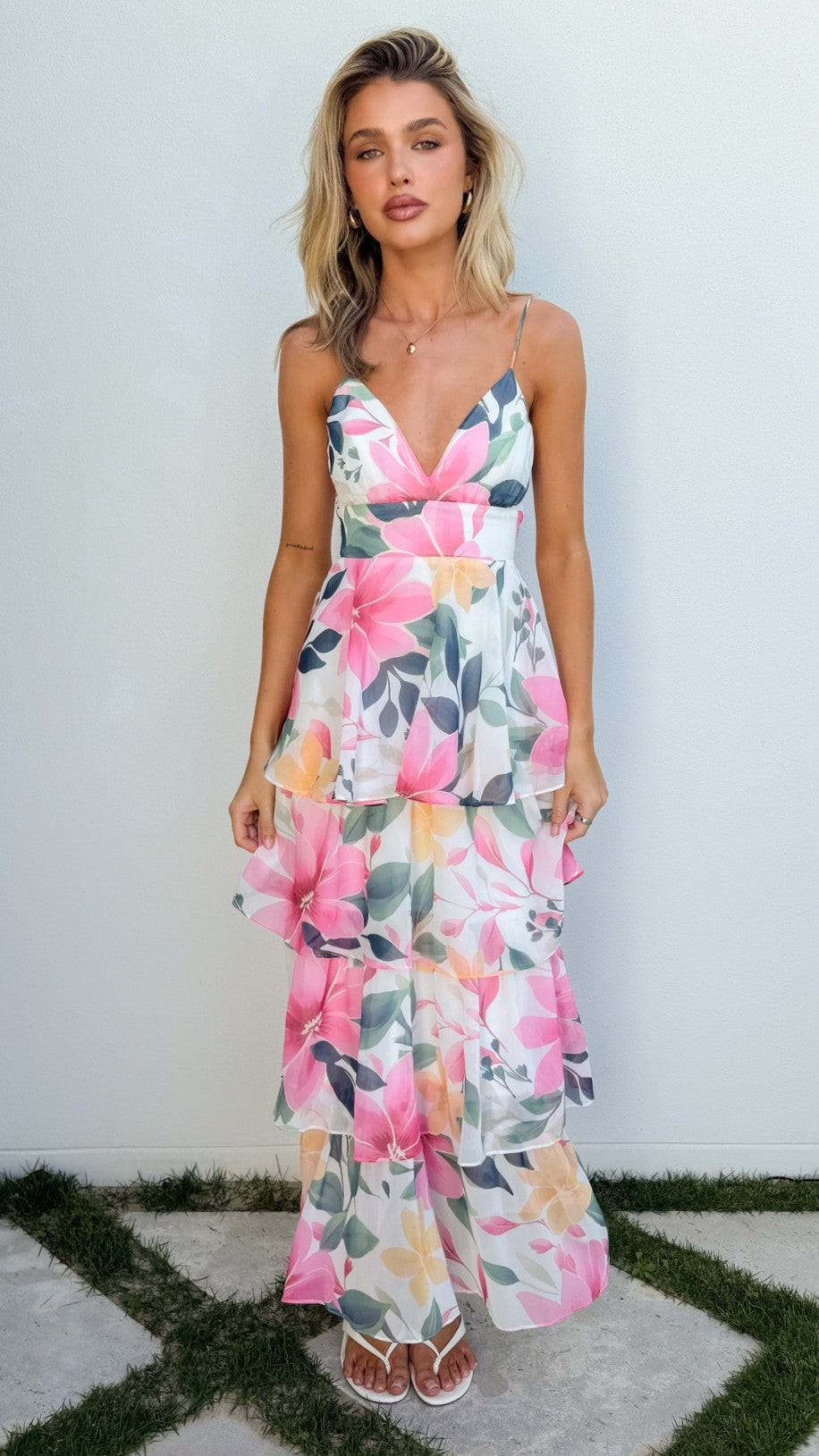 Kalie Maxi Dress - Spring Floral - Billy J
