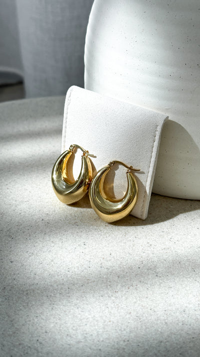 Load image into Gallery viewer, Arya Hoop Earrings - Gold
