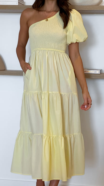 Load image into Gallery viewer, Frankie Maxi Dress - Yellow - Billy J
