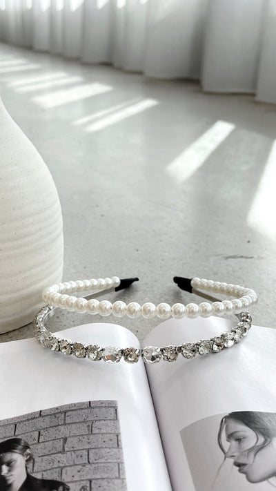 Load image into Gallery viewer, Damani Headband - Pearl - Billy J
