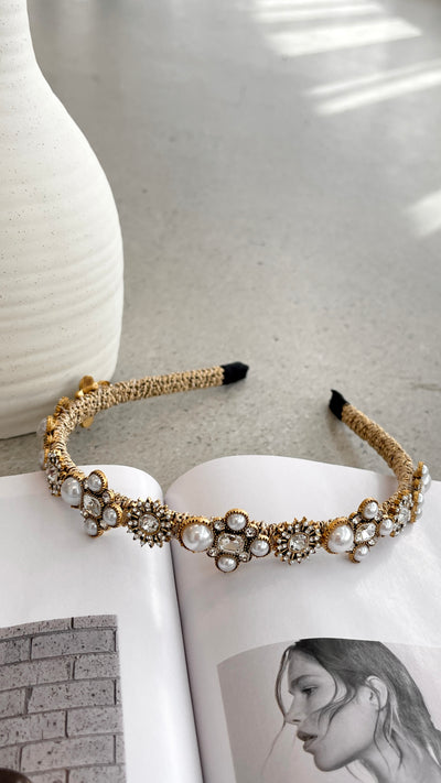 Load image into Gallery viewer, Danson Headband - Gold - Billy J
