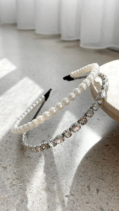 Load image into Gallery viewer, Damani Headband - Pearl - Billy J
