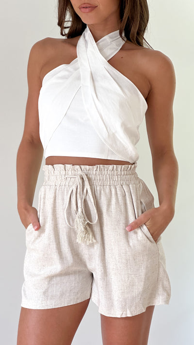 Load image into Gallery viewer, Aylah Shorts - Beige
