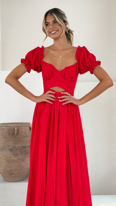 Load image into Gallery viewer, Hulu Maxi Dress - Red - Billy J
