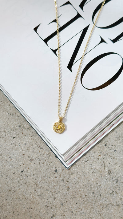 Load image into Gallery viewer, November Birthstone Necklace - Citrine - Billy J
