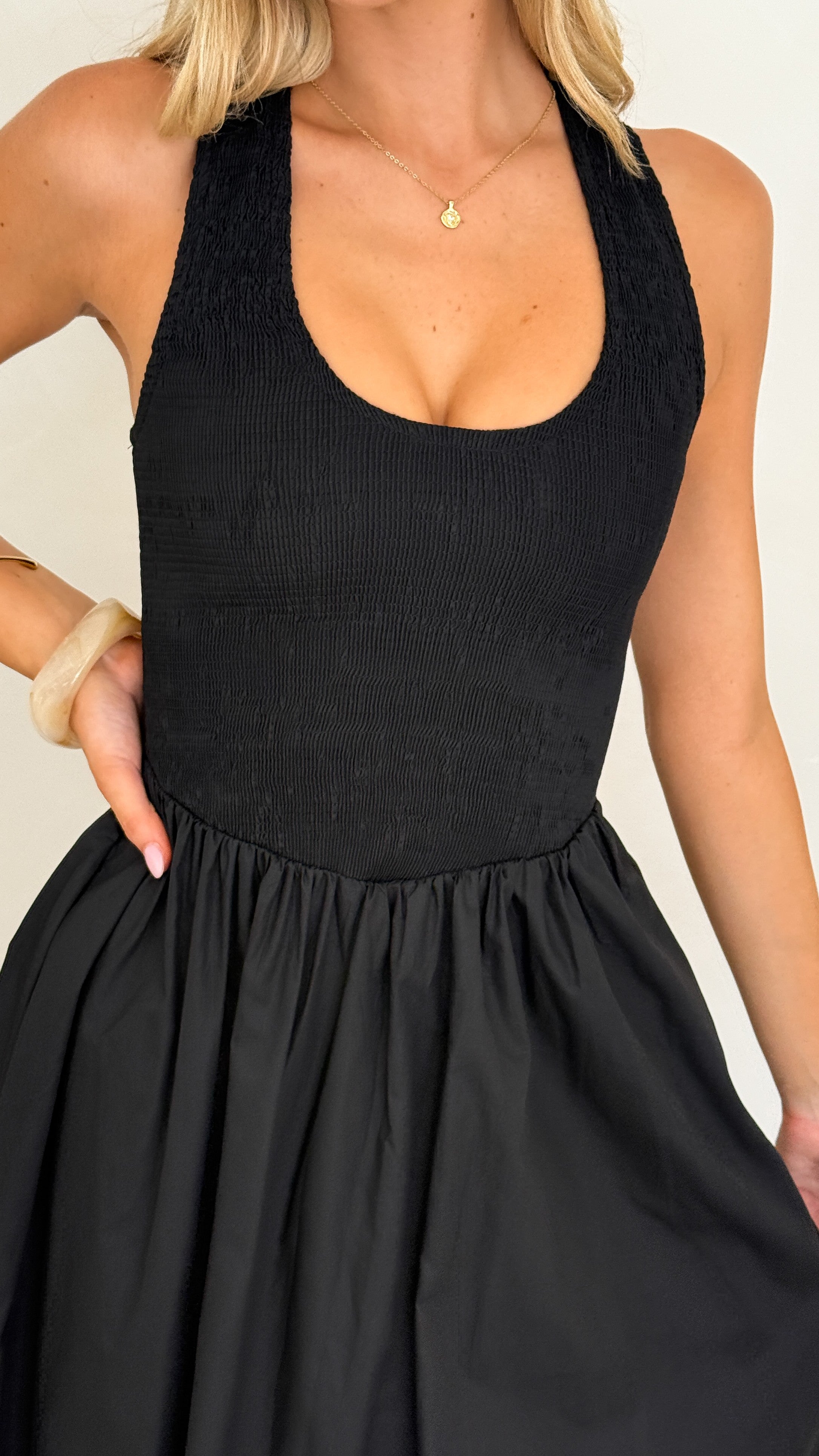 Maia Maxi Dress - Black - Billy J
