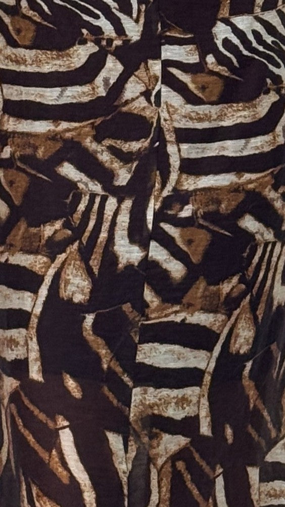 Sharn Maxi Dress - Chocolate Zebra - Billy J