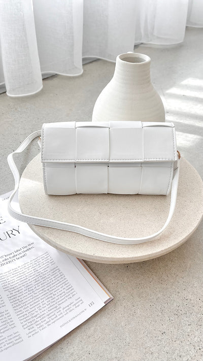 Load image into Gallery viewer, Brit Crossbody Bag - White - Billy J
