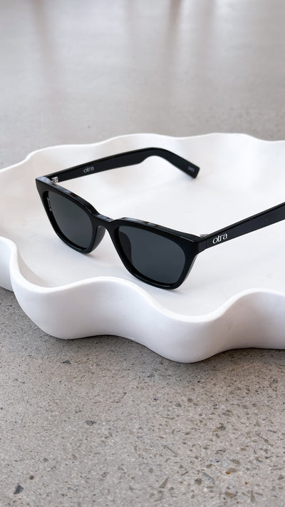Load image into Gallery viewer, Seva Sunglasses - Black/Smoke
