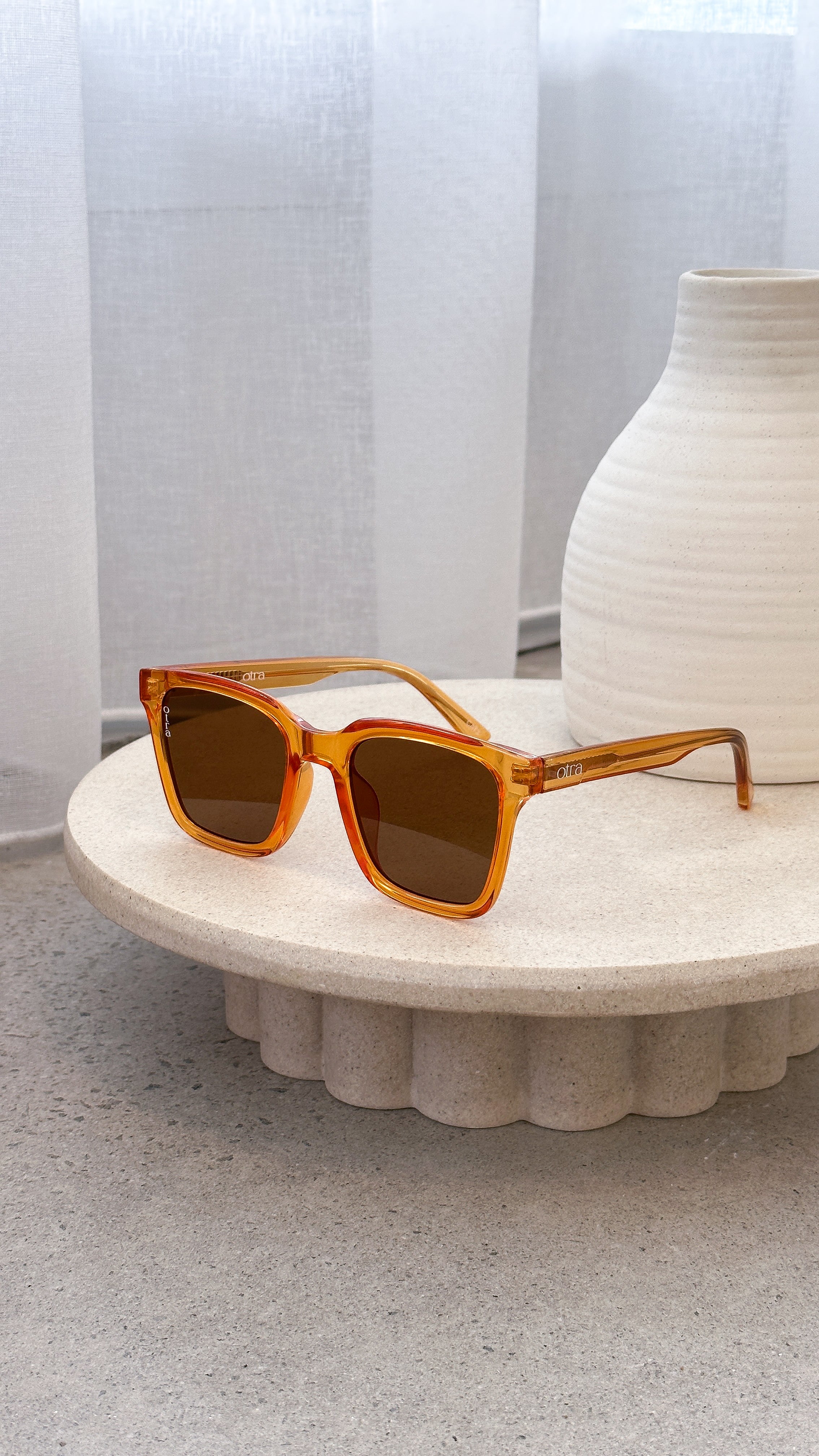 Fyn Sunglasses - Orange/Brown