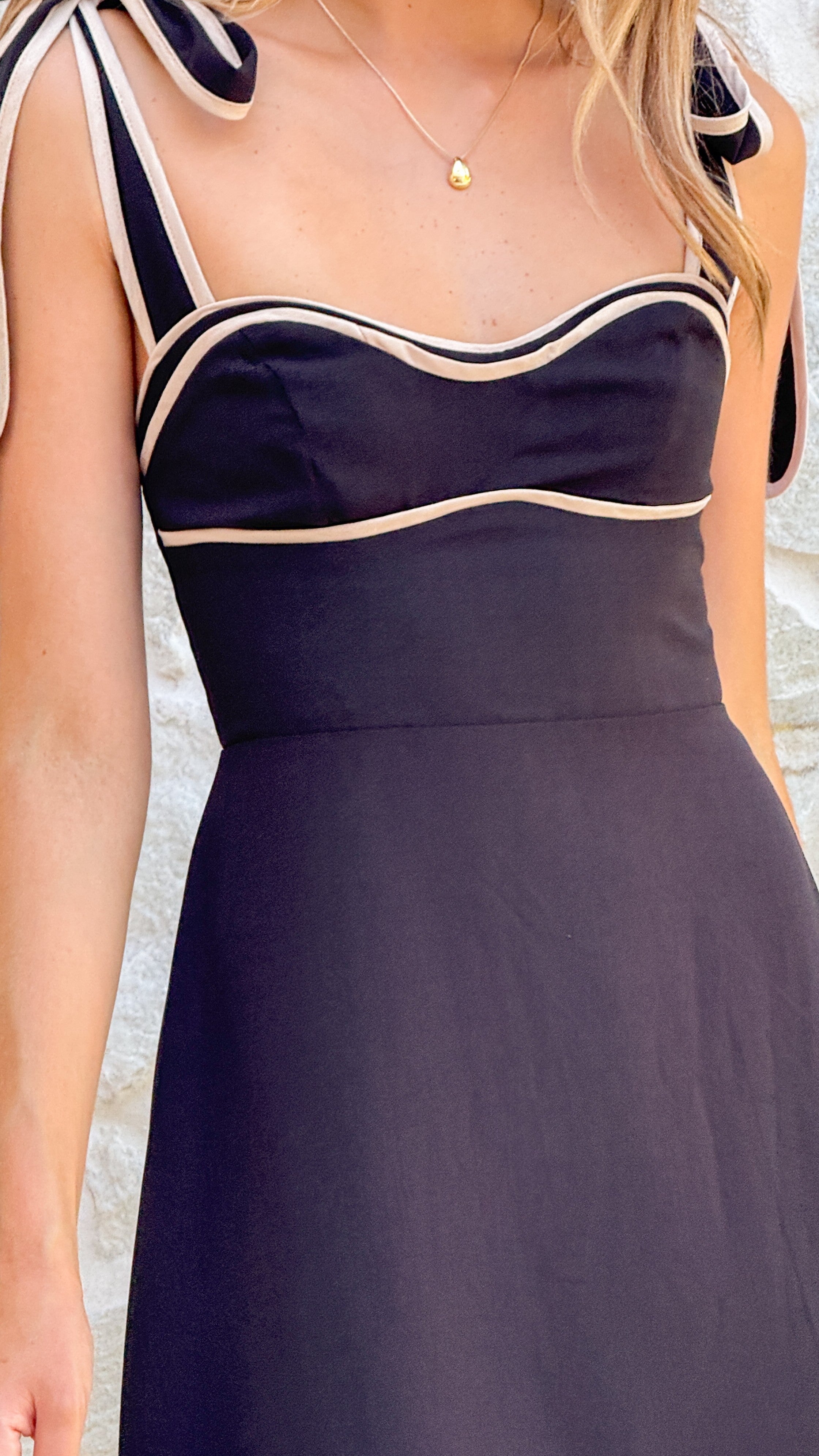 Beverly Maxi Dress - Black - Billy J