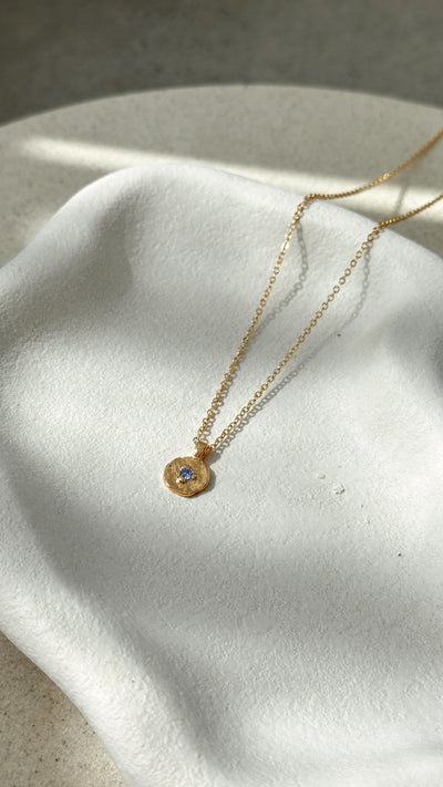 Load image into Gallery viewer, September Birthstone Necklace - Sapphire
