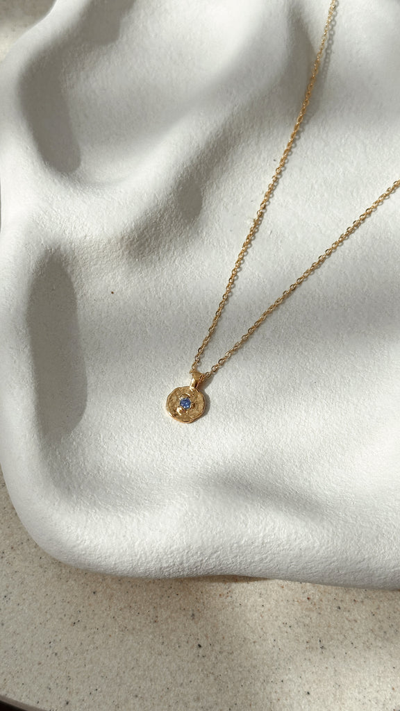 September Birthstone Necklace - Sapphire