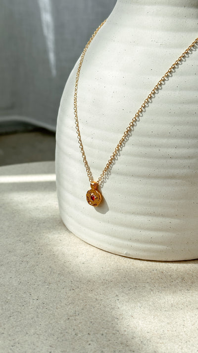 Load image into Gallery viewer, January Birthstone Necklace - Garnet - Billy J
