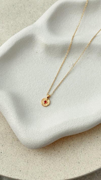 Load image into Gallery viewer, January Birthstone Necklace - Garnet
