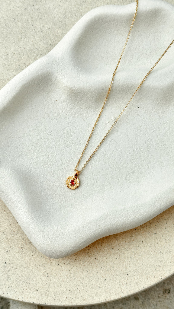 January Birthstone Necklace – Poppy & Pomelo