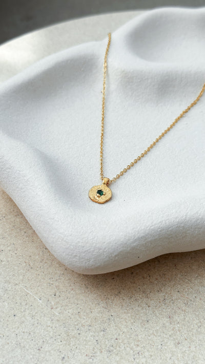 Load image into Gallery viewer, May Birthstone Necklace - Emerald - Billy J
