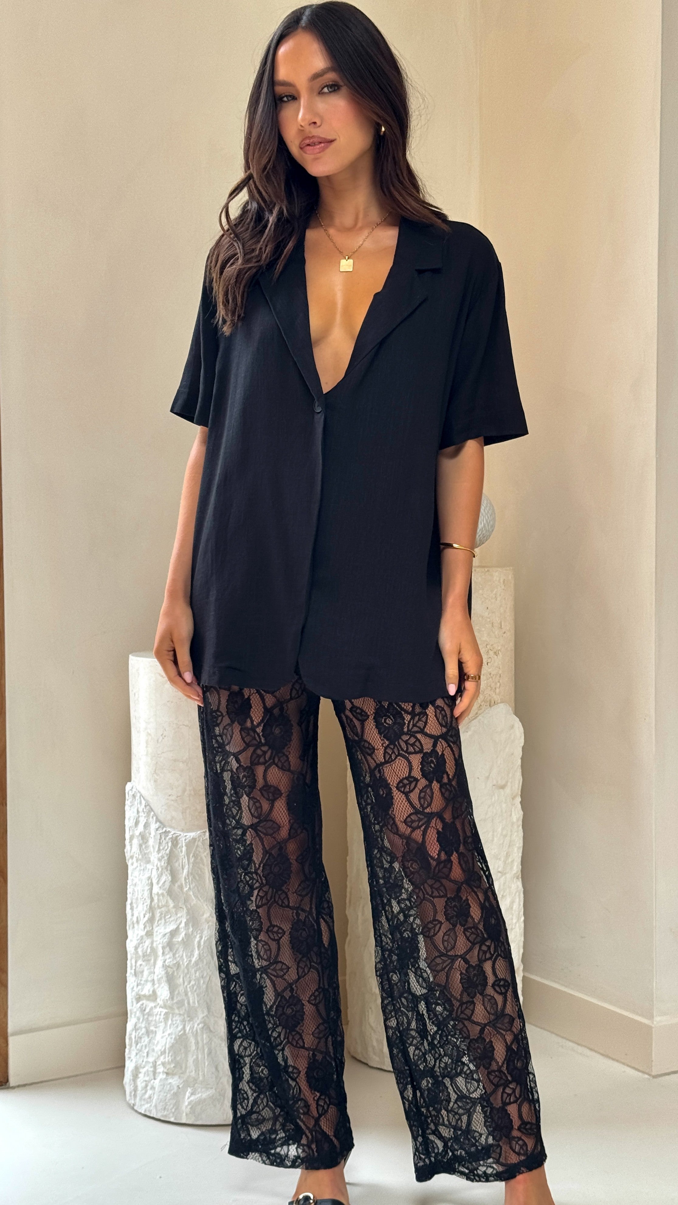 Baxter Pant - Black Lace - Billy J
