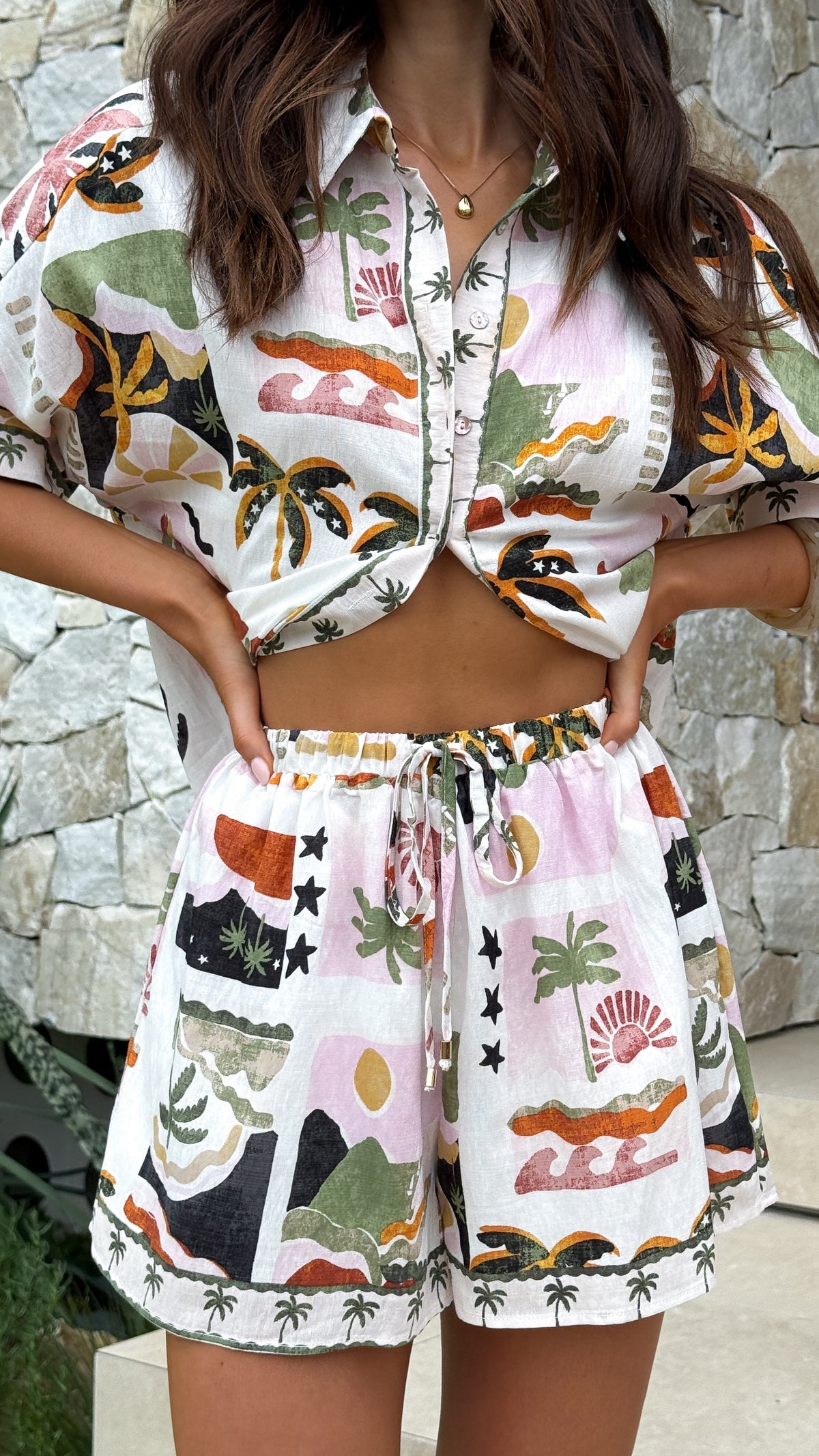 Kimberly Shorts - Desert Palms - Billy J