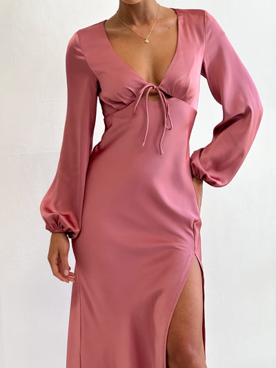 Load image into Gallery viewer, Brigitte Maxi Dress - Baked Rose - Billy J
