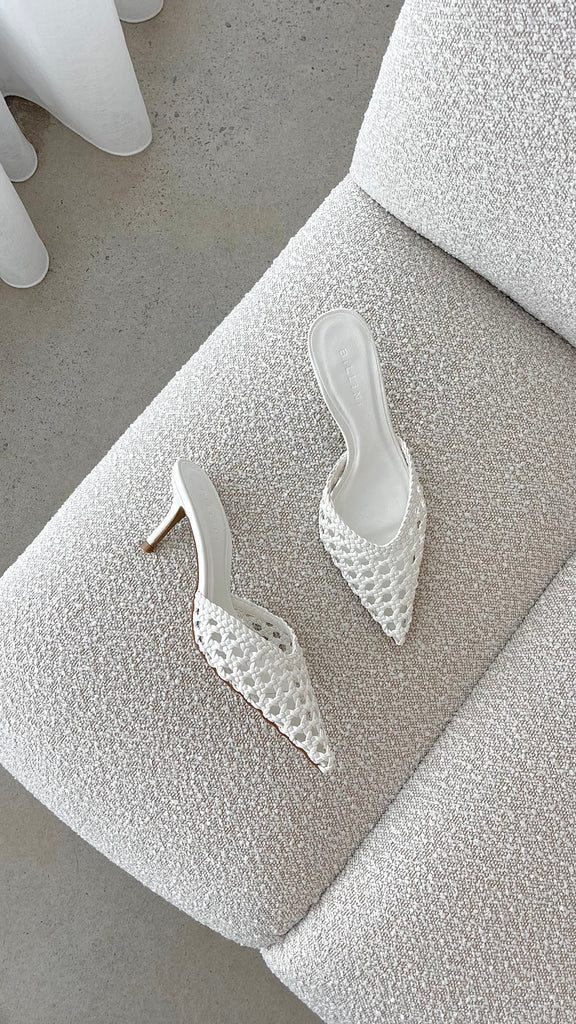 Dottie Heel - White - Billy J