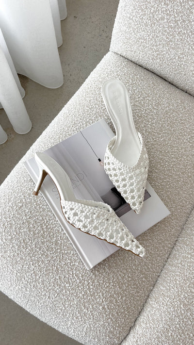 Load image into Gallery viewer, Dottie Heel - White - Billy J
