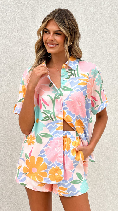 Load image into Gallery viewer, Bonnie Button Up Shirt - Blush Petal - Billy J
