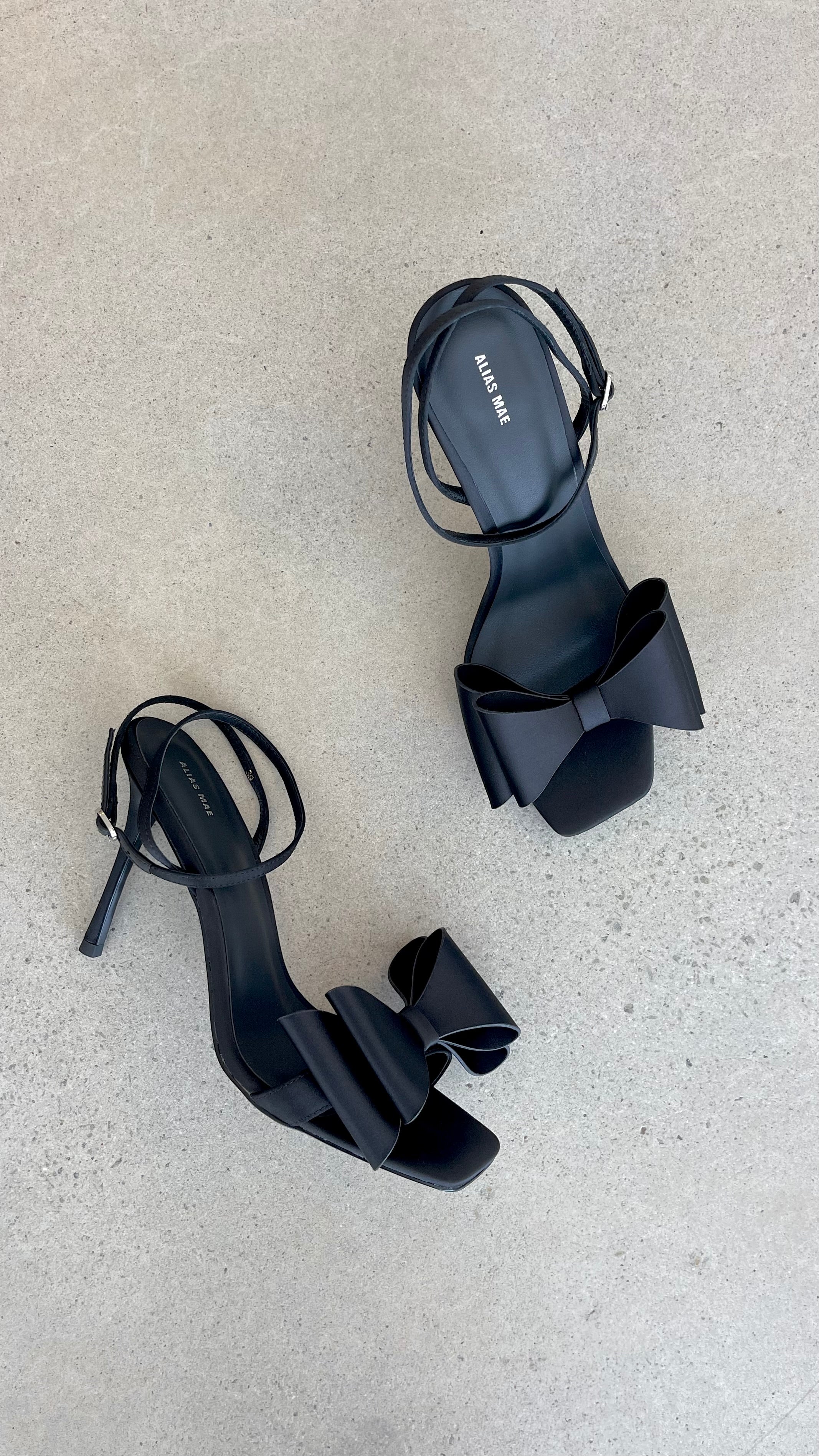 Gabby Heel - Black Satin - Billy J