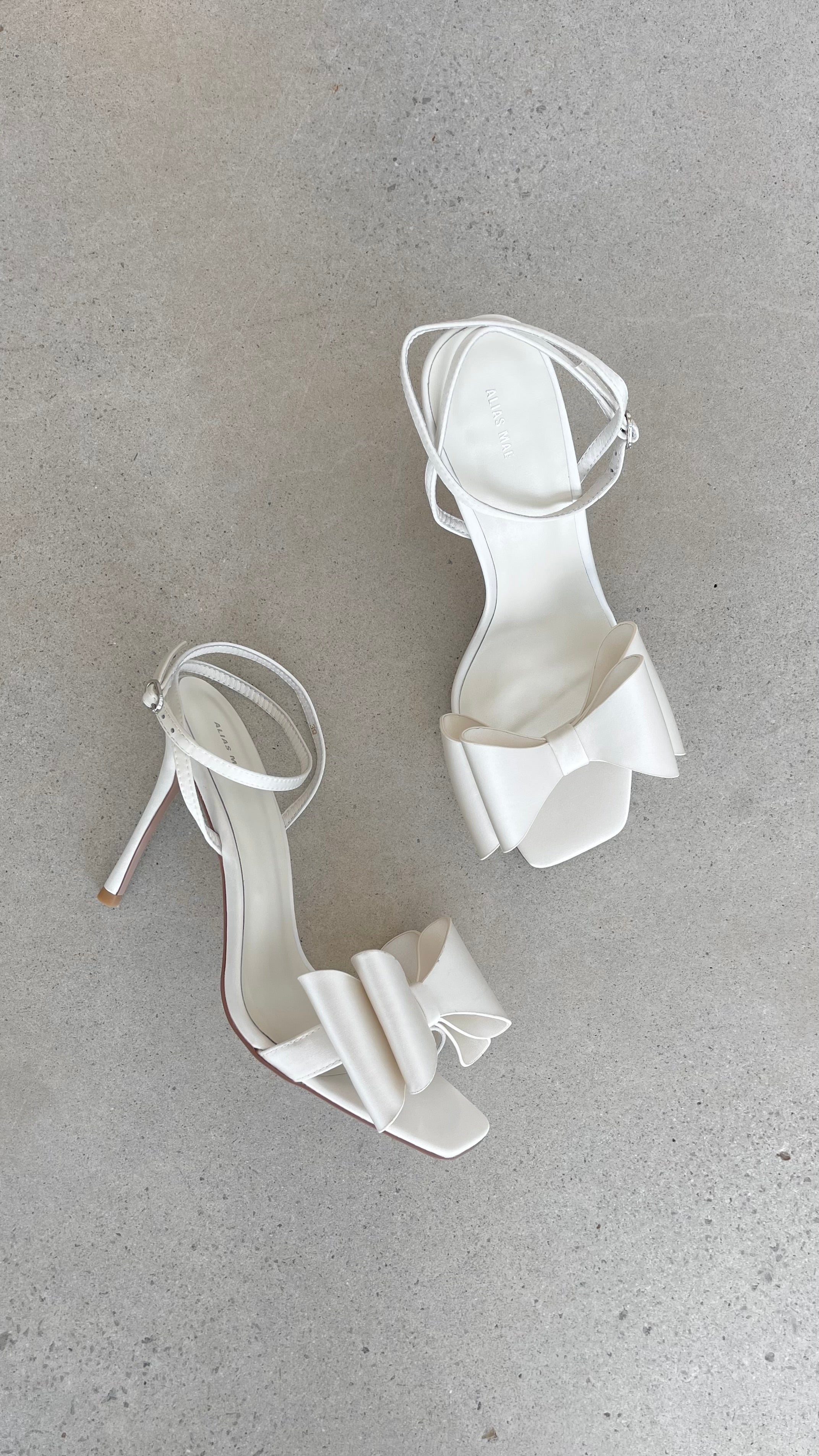 Gabby Heel - Ivory Satin - Billy J